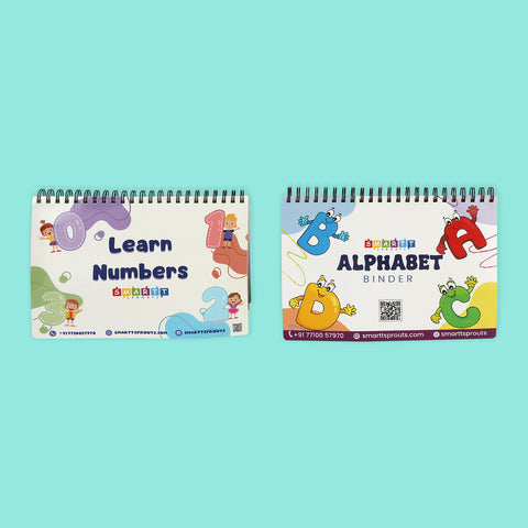 Numbers and Alphabets Combo Binders