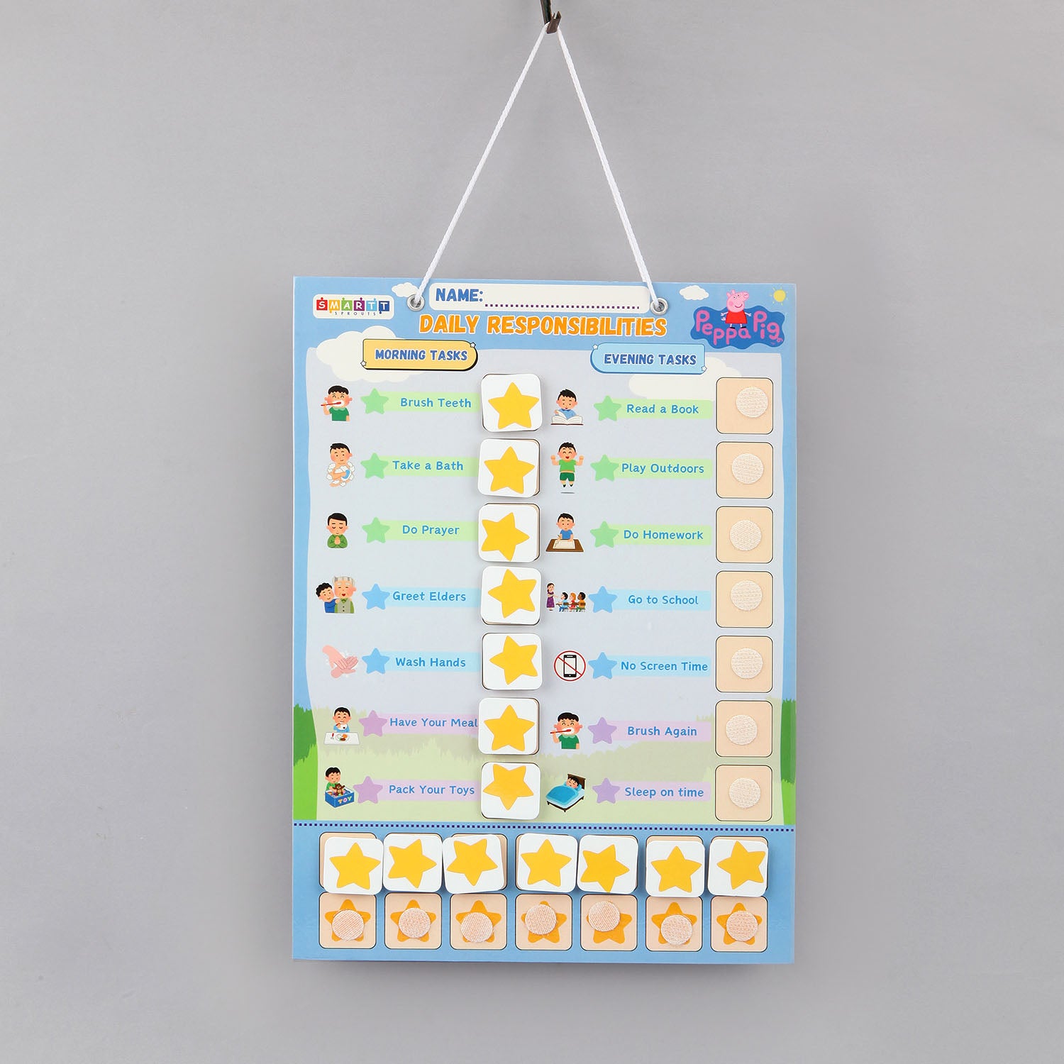 Personalised Daily Habits chart